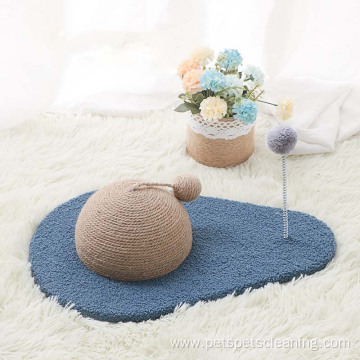 Mushroom house tree natural cotton ball cat tree